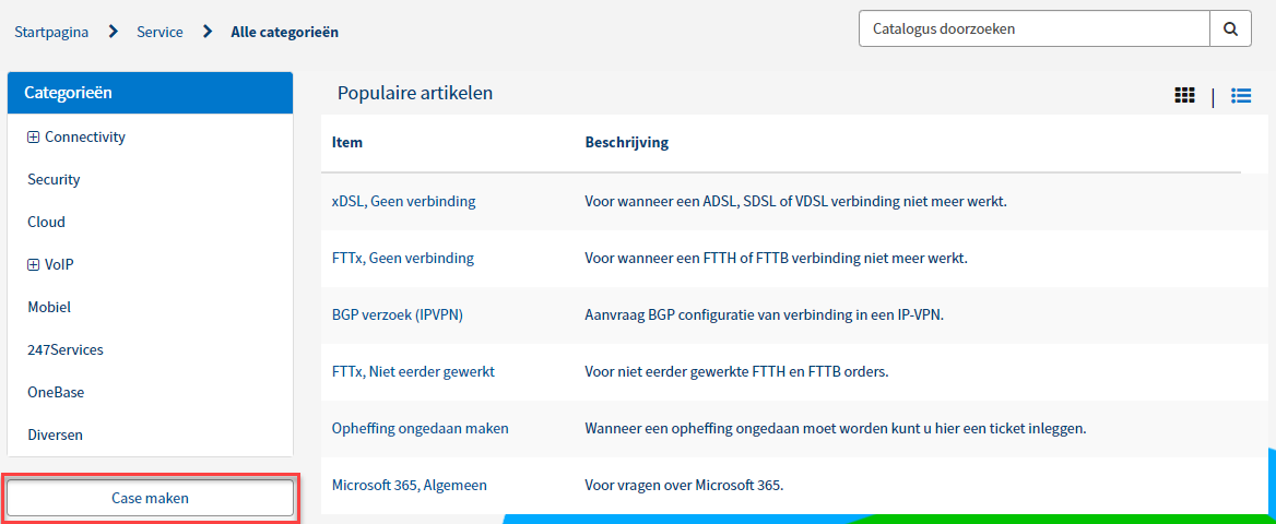 Case maken